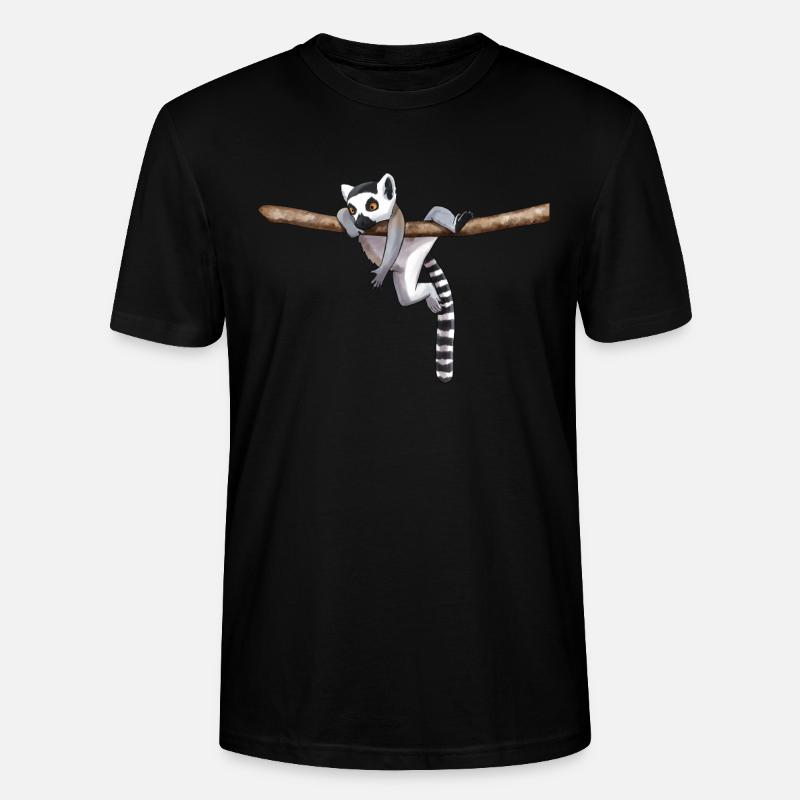 Lemur - Stanley/Stella Unisex Bio-T-Shirt CRAFTER - Schwarz