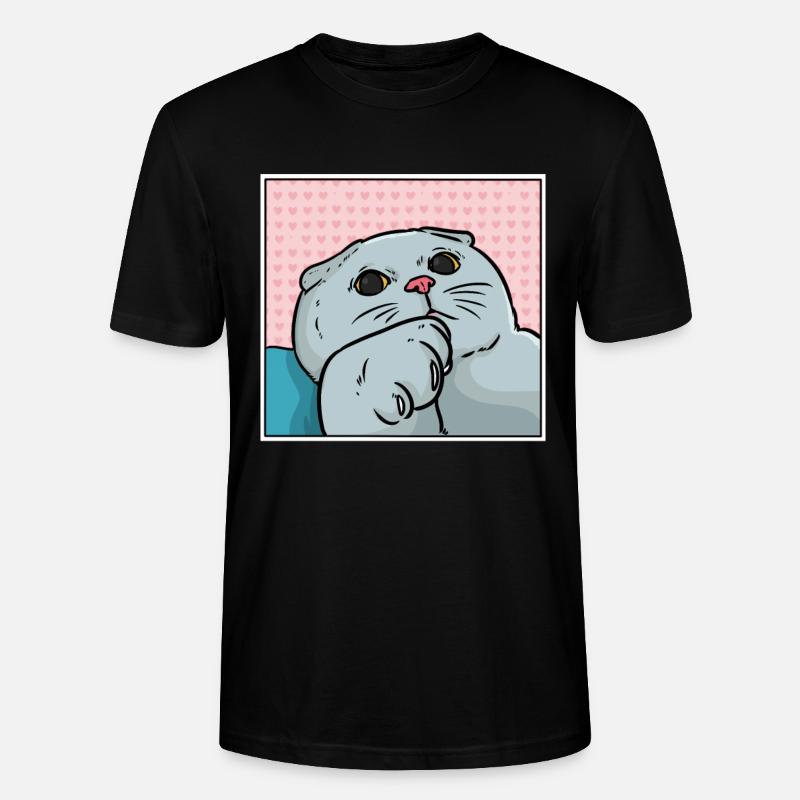 Chat foldex - T-shirt bio CRAFTER Stanley Stella Unisexe - noir