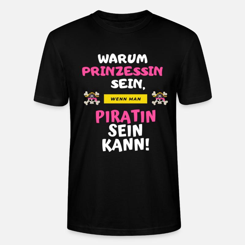 Piratin - Stanley/Stella Unisex Bio-T-Shirt CRAFTER - Schwarz