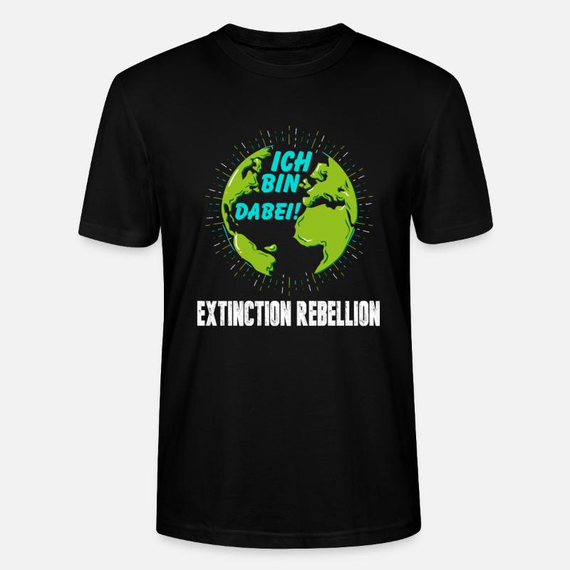 Je fais ça! Extinction Rébellion - T-shirt bio CRAFTER Stanley Stella Unisexe - noir