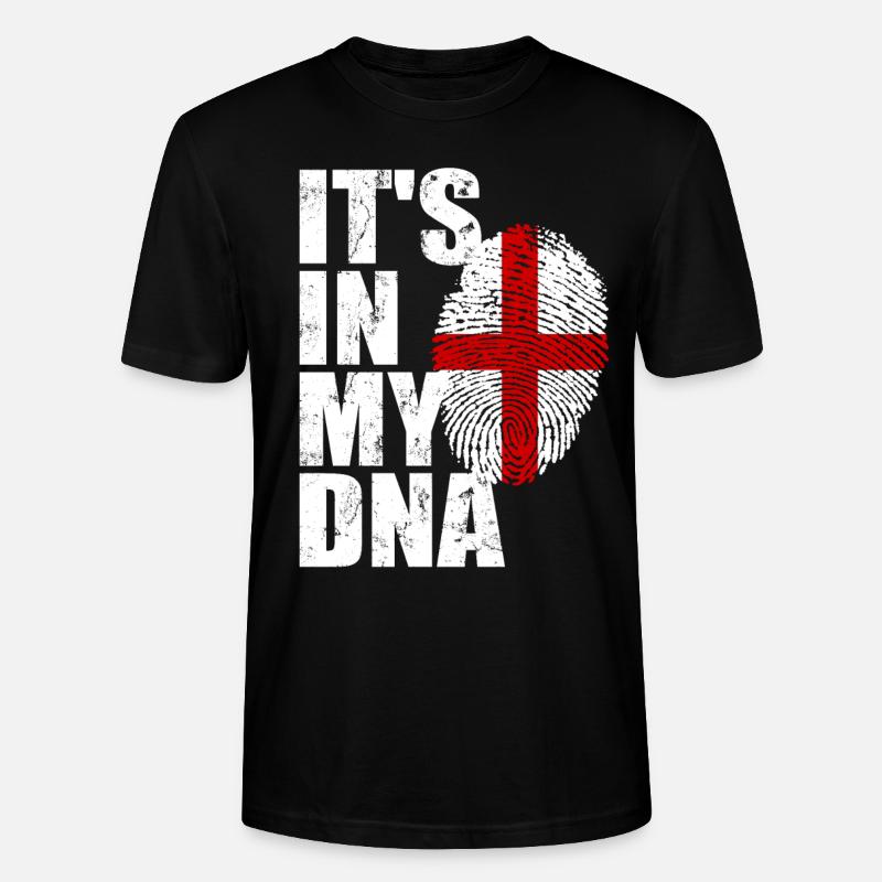 Angleterre Anglais Drapeau anglais - T-shirt bio CRAFTER Stanley Stella Unisexe - noir