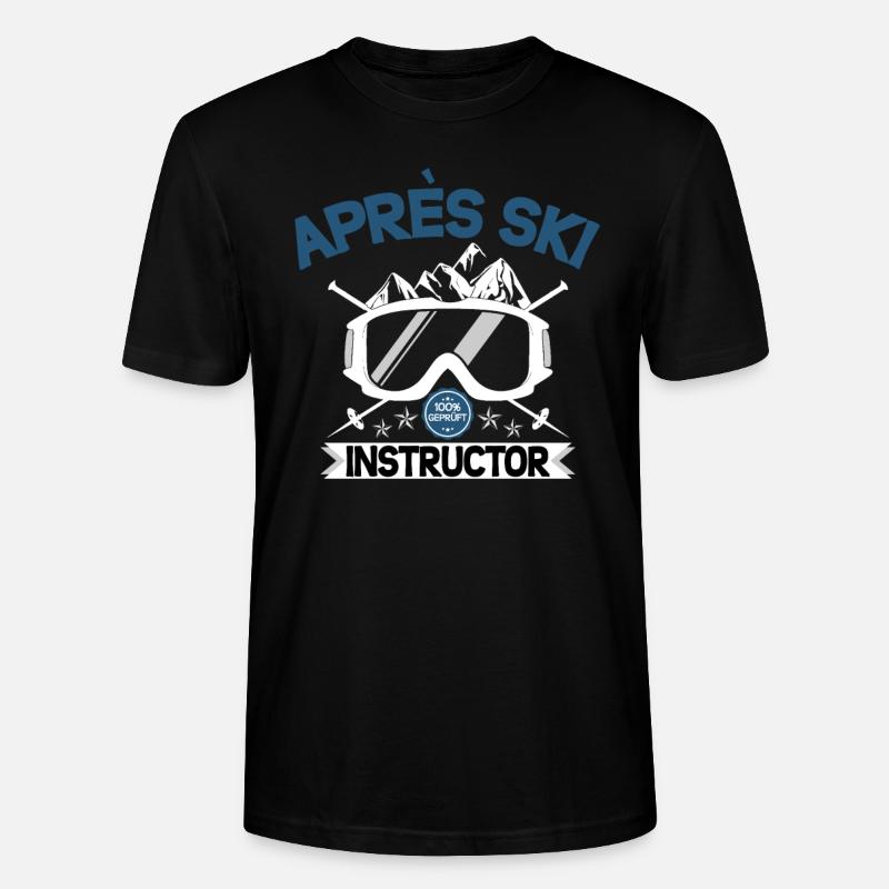 Apres Ski Instructor - Stanley/Stella Unisex Bio-T-Shirt CRAFTER - Schwarz