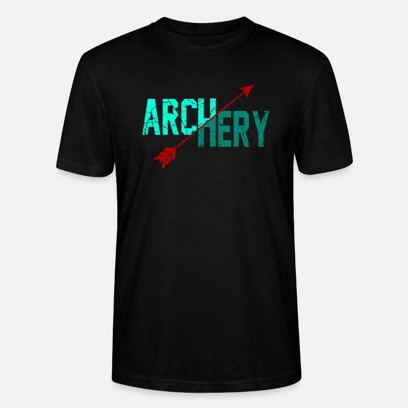 Archer arbalète flèche et arbalète - T-shirt bio CRAFTER Stanley Stella Unisexe - noir