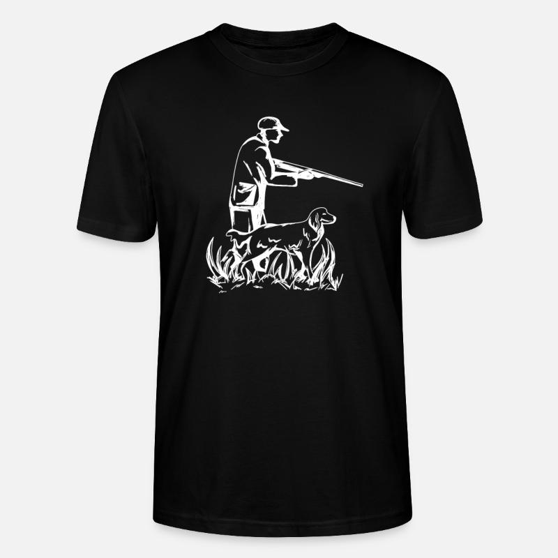 Jagdhund Geschenk - Stanley/Stella Unisex Bio-T-Shirt CRAFTER - Schwarz