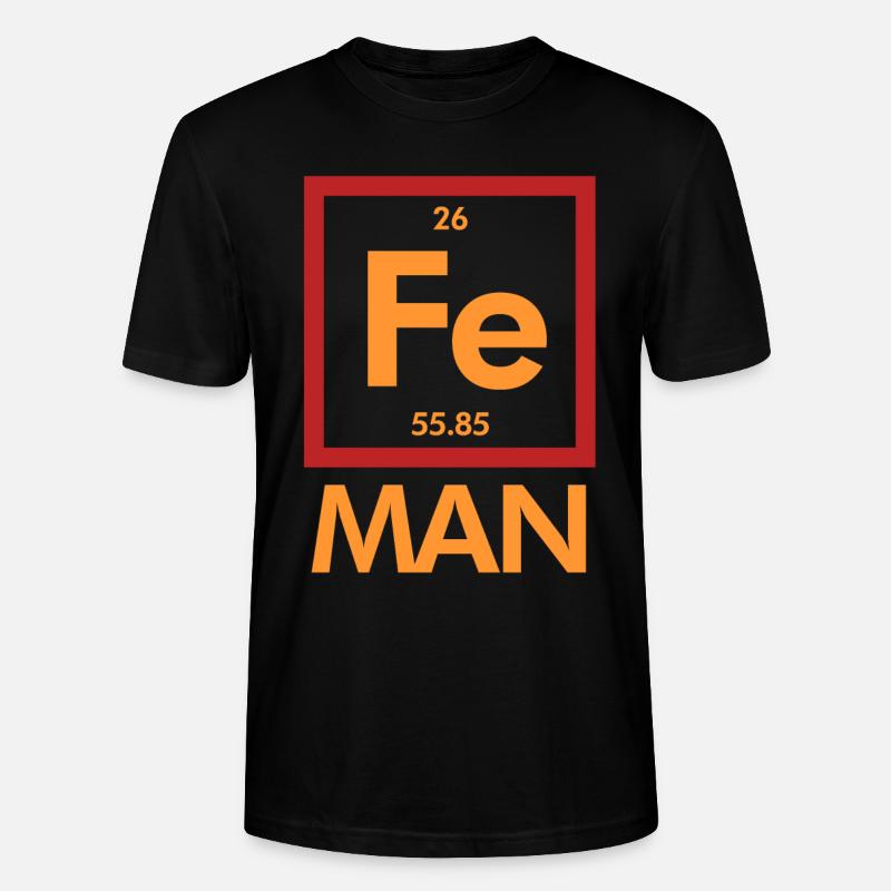 Science nerd elements - Stanley/Stella CRAFTER Unisex Organic T-Shirt - black