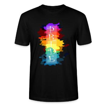 Gay Pride Geschenk - Stanley/Stella Unisex Bio-T-Shirt CRAFTER - Schwarz - Vorne - Alina (178cm) & Michal (187cm)