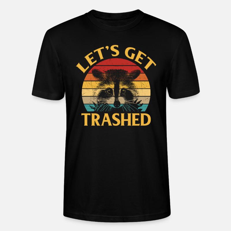 Let's get trashed - Stanley/Stella Unisex Bio-T-Shirt CRAFTER - Schwarz