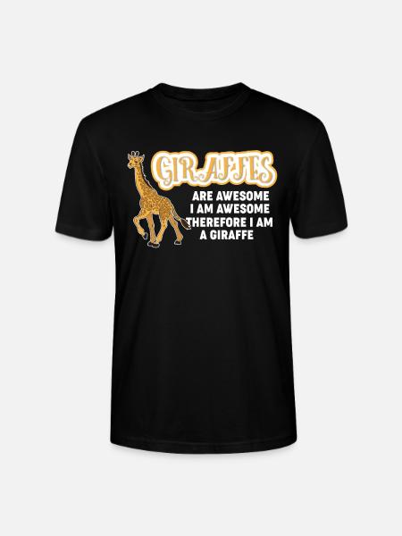 Giraffen sind fantastisch - Stanley/Stella Unisex Bio-T-Shirt CRAFTER - Schwarz
