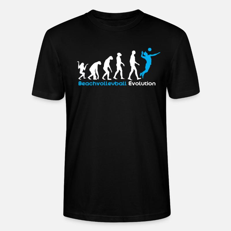 Evolution du beach volley - T-shirt bio CRAFTER Stanley Stella Unisexe - noir