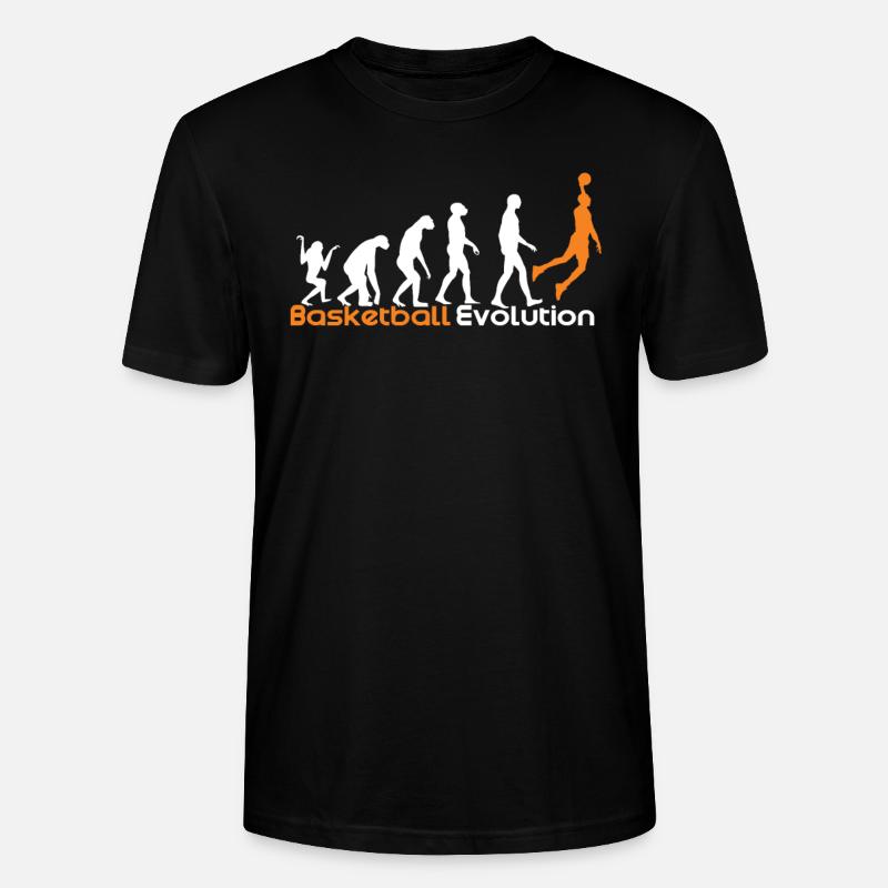 Basketball Evolution - Stanley/Stella Unisex Bio-T-Shirt CRAFTER - Schwarz