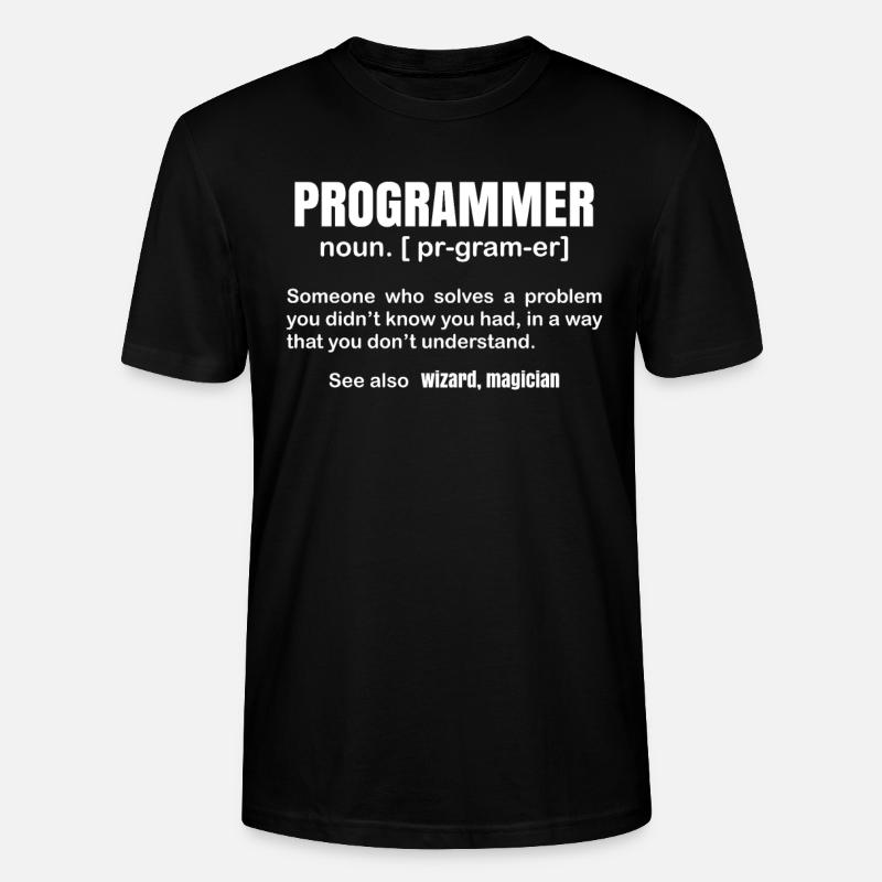 Programmierer Definition - Stanley/Stella Unisex Bio-T-Shirt CRAFTER - Schwarz