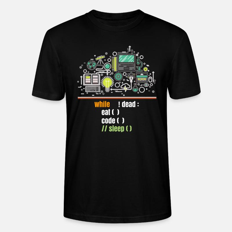 programmeur - T-shirt bio CRAFTER Stanley Stella Unisexe - noir