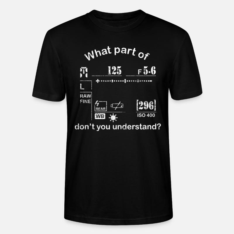 Fotograf Display - Stanley/Stella Unisex Bio-T-Shirt CRAFTER - Schwarz