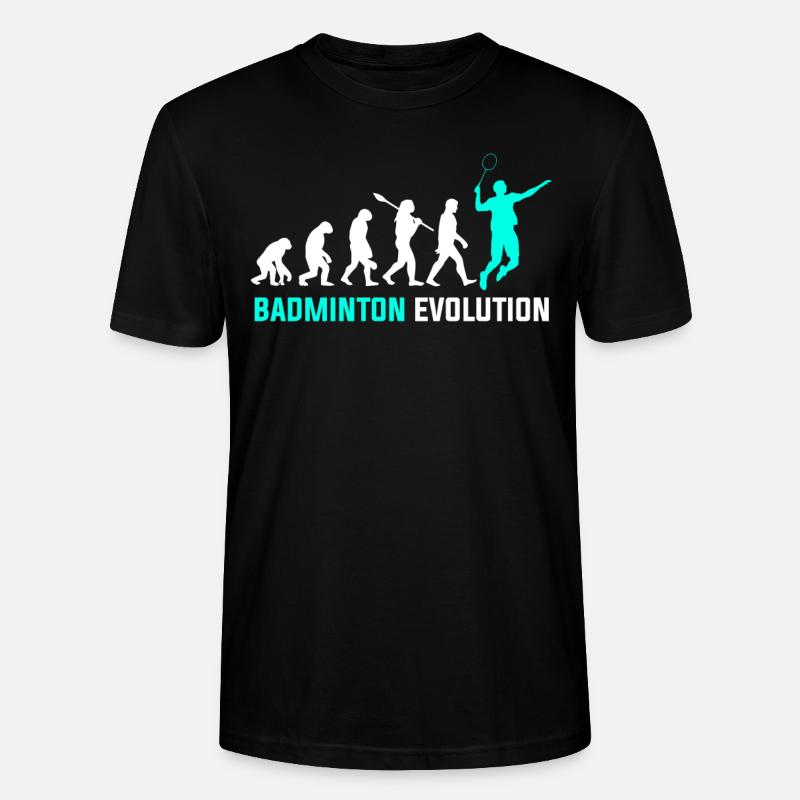 Badminton Evolution - Stanley/Stella Unisex Bio-T-Shirt CRAFTER - Schwarz