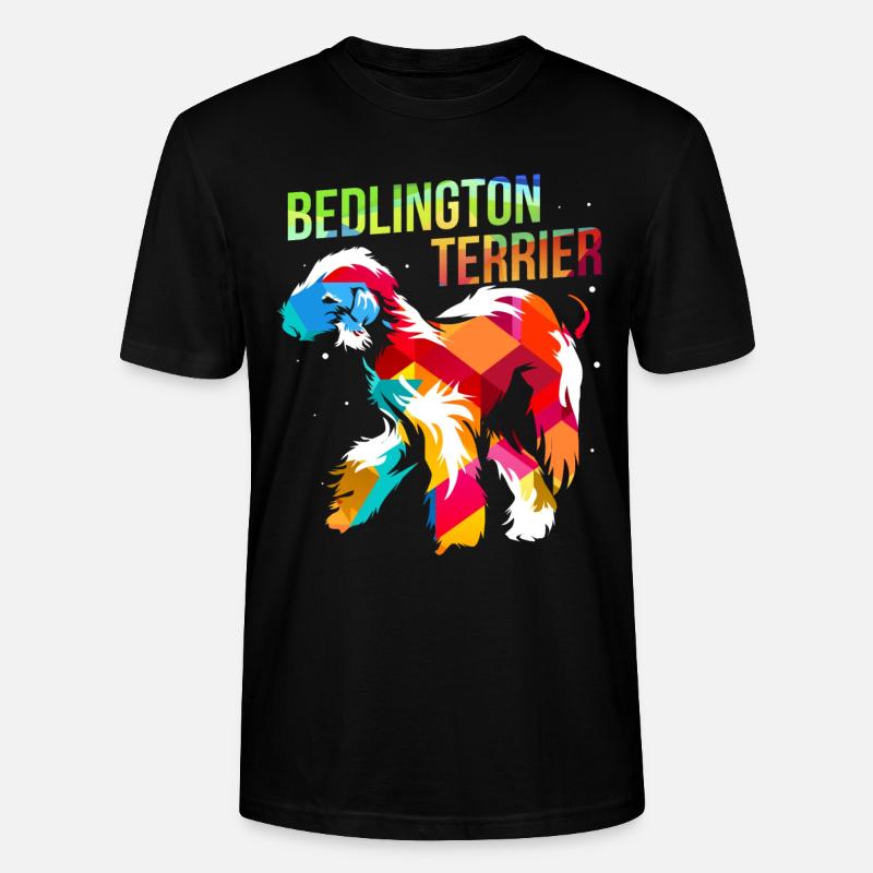 Bedlington Terrier - Stanley/Stella Unisex Bio-T-Shirt CRAFTER - Schwarz