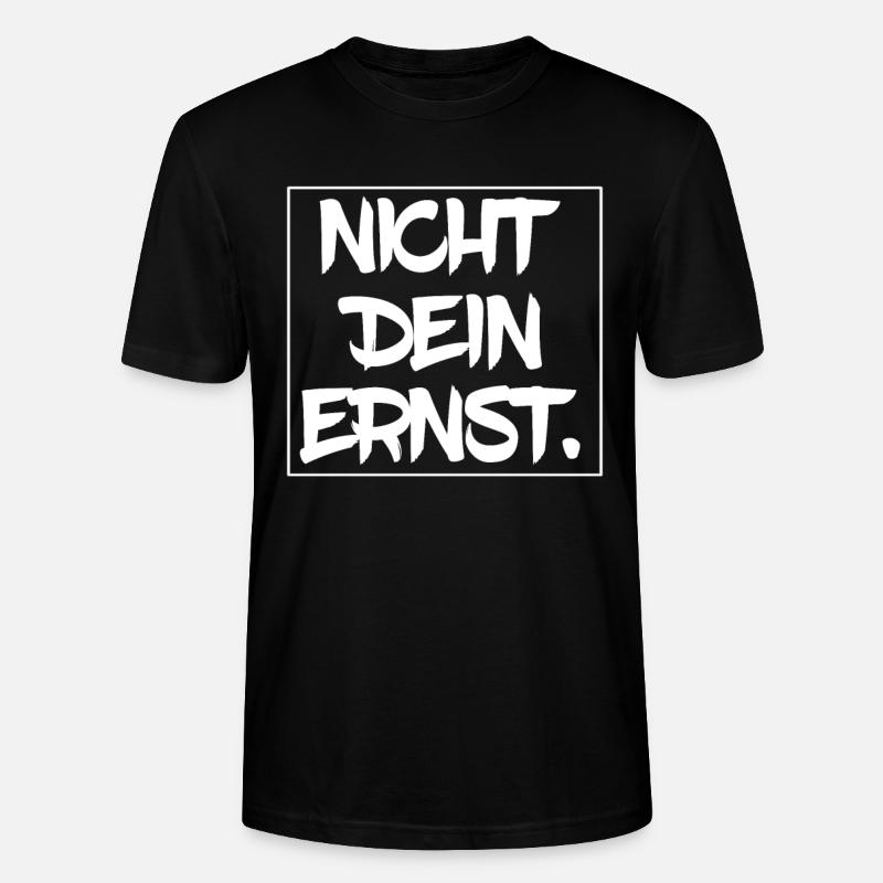 Nicht dein Ernst - Stanley/Stella Unisex Bio-T-Shirt CRAFTER - Schwarz