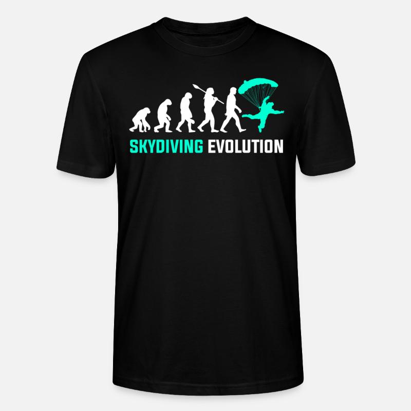 Evolution du parachutisme - T-shirt bio CRAFTER Stanley Stella Unisexe - noir