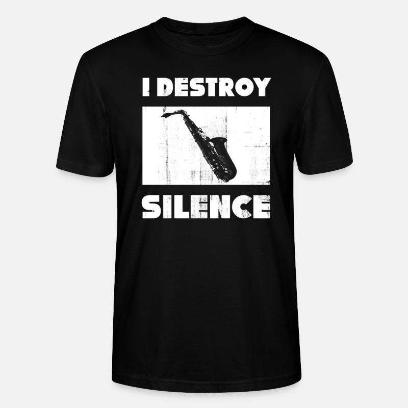 saxophone sax saxo - T-shirt bio CRAFTER Stanley Stella Unisexe - noir