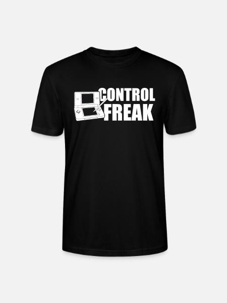 Control Freak - Gaming - Gamer - Games - Stanley/Stella CRAFTER Unisex Organic T-Shirt - black