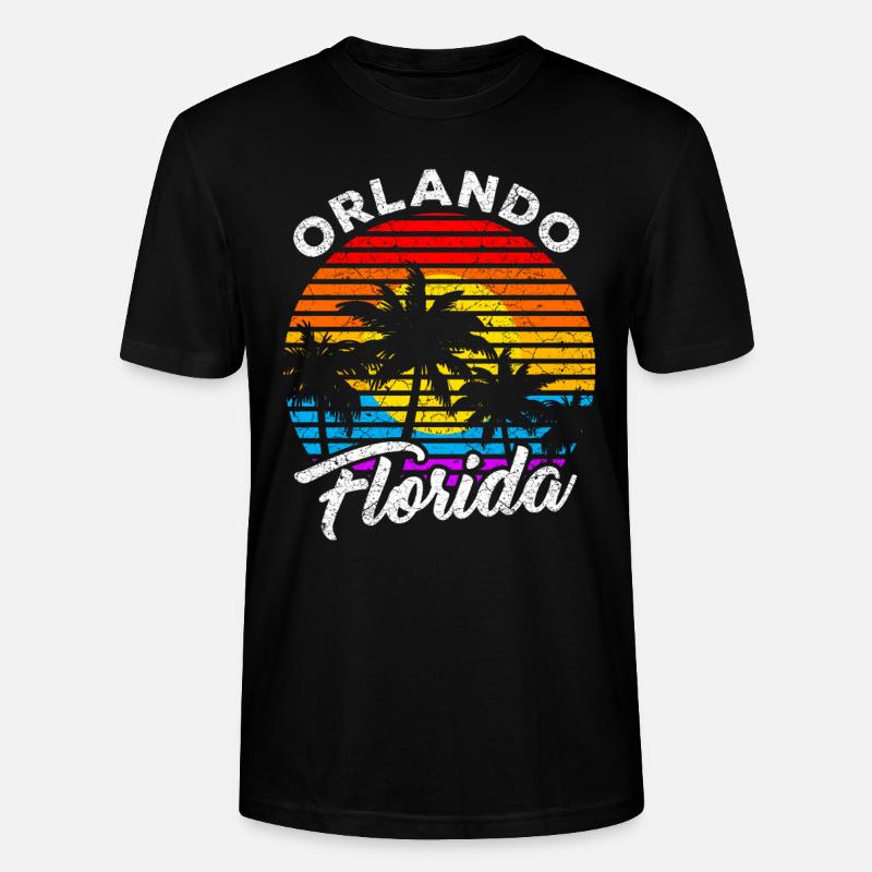 Orlando Florida - T-shirt bio CRAFTER Stanley Stella Unisexe - noir