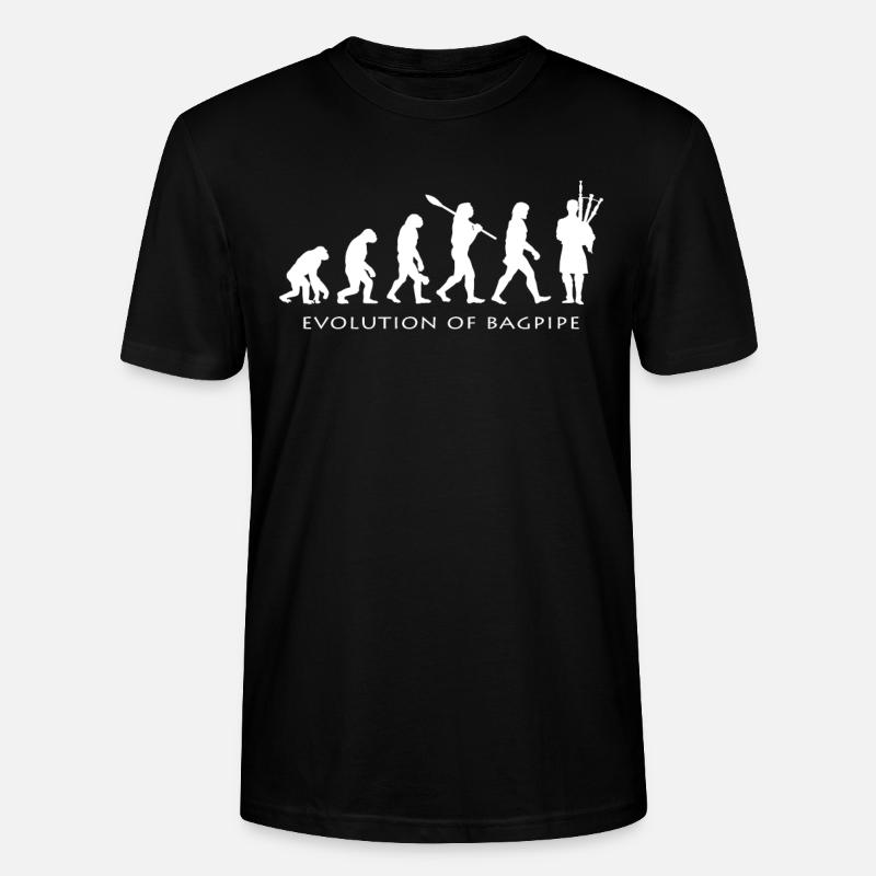 Dudelsack - Stanley/Stella Unisex Bio-T-Shirt CRAFTER - Schwarz