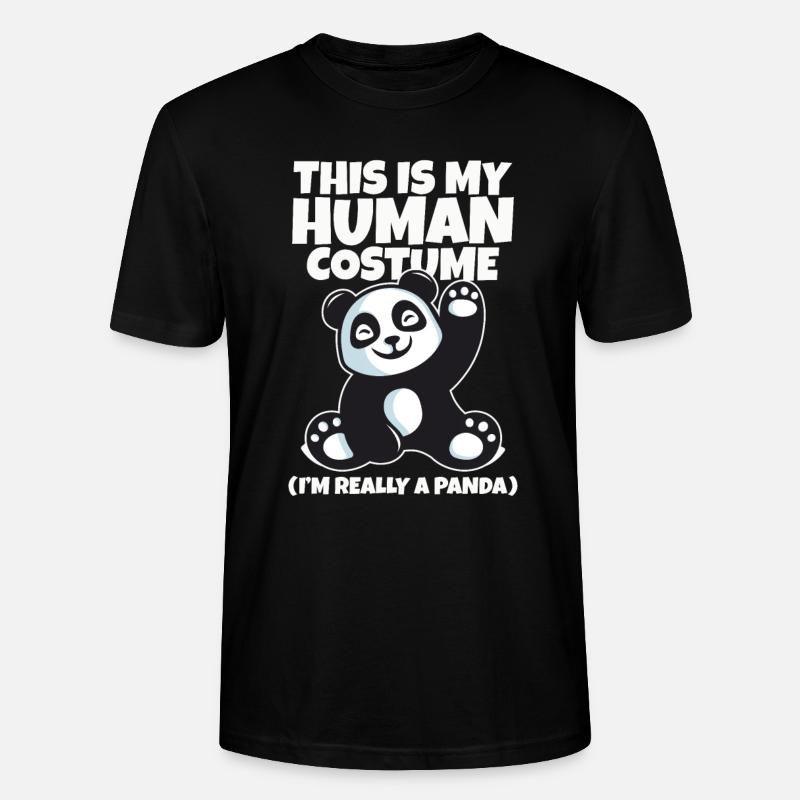 Panda - Stanley/Stella Unisex Bio-T-Shirt CRAFTER - Schwarz