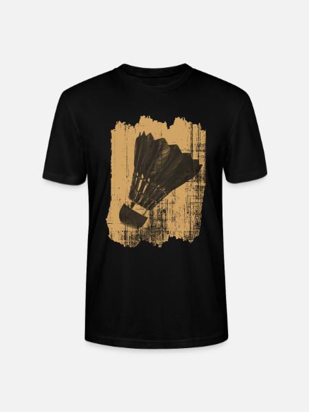 Badminton shuttlecock - Stanley/Stella CRAFTER Unisex Organic T-Shirt - black
