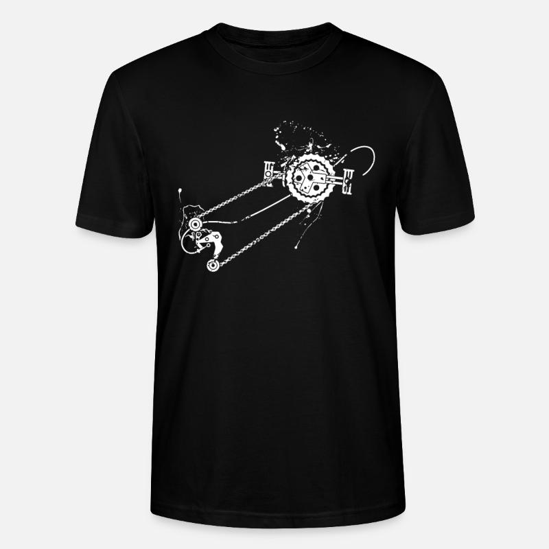 Mountainbiker Geschenkidee - Stanley/Stella Unisex Bio-T-Shirt CRAFTER - Schwarz