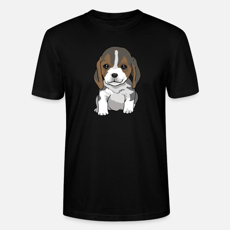 Beagle - Stanley/Stella Unisex Bio-T-Shirt CRAFTER - Schwarz