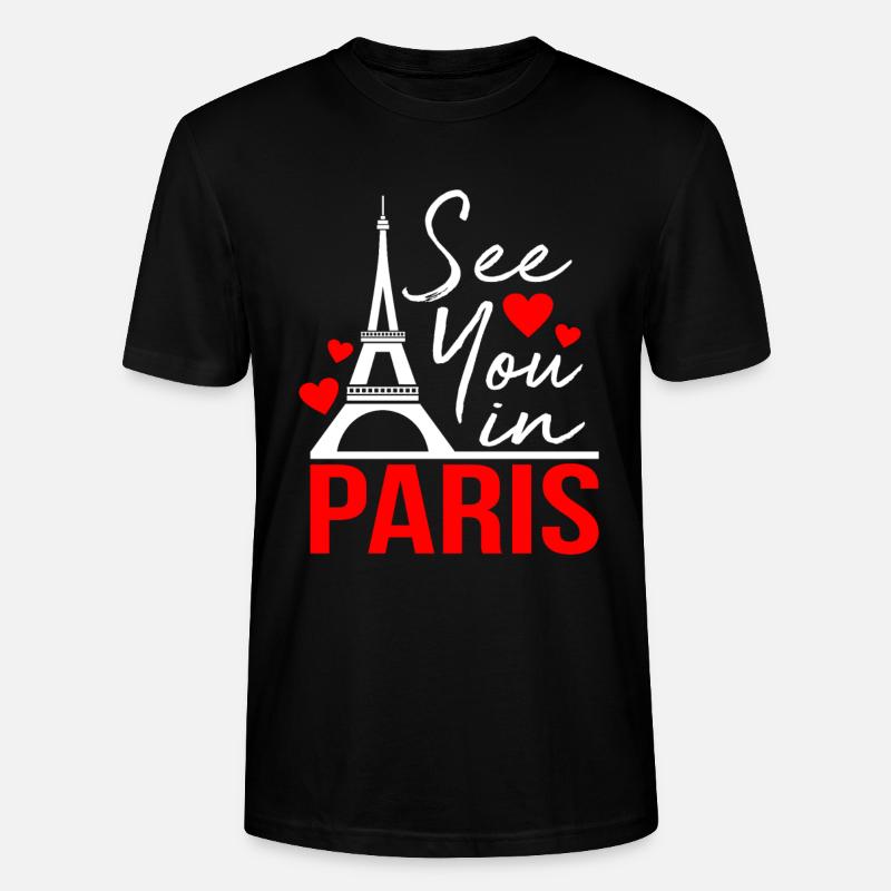 Paris - Stanley/Stella Unisex Bio-T-Shirt CRAFTER - Schwarz