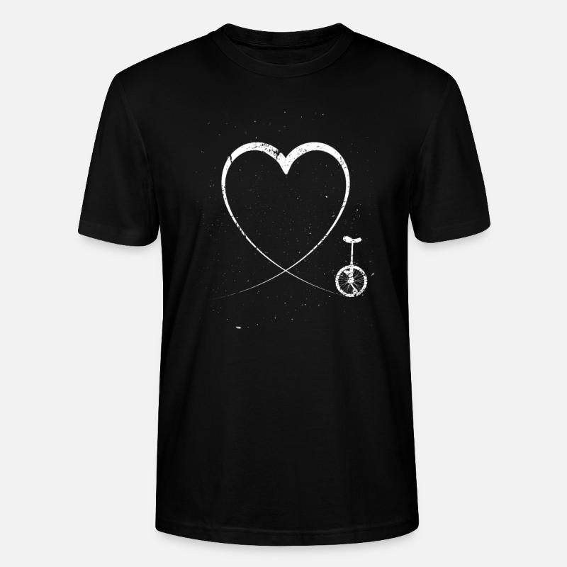 Ich liebe Einradfahren Einrad - Stanley/Stella Unisex Bio-T-Shirt CRAFTER - Schwarz