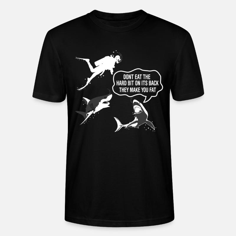 Requin plongée drôle - T-shirt bio CRAFTER Stanley Stella Unisexe - noir
