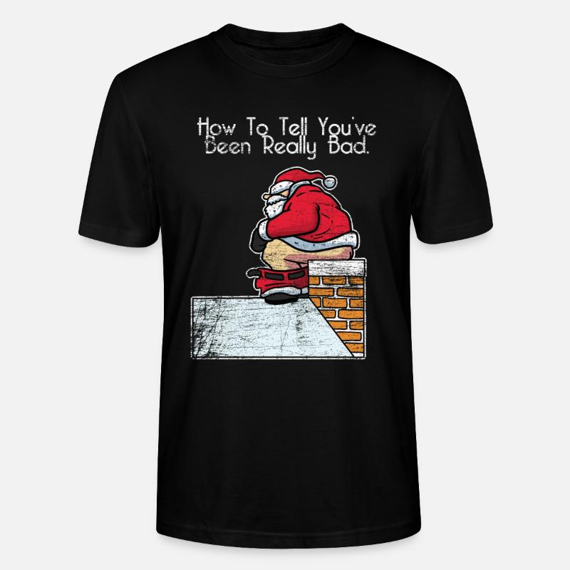 Ramonage cheminée cadeau de noel - T-shirt bio CRAFTER Stanley Stella Unisexe - noir