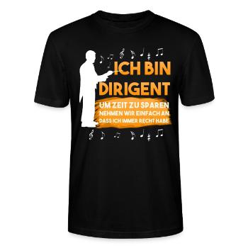 Dirigent Recht Haben Zeit sparen - Stanley/Stella Unisex Bio-T-Shirt CRAFTER - Schwarz - Vorne - Alina (178cm) & Michal (187cm)