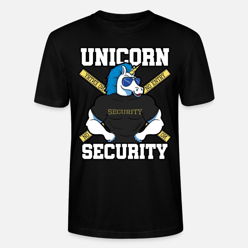Unicorn Security - Stanley/Stella Unisex Bio-T-Shirt CRAFTER - Schwarz