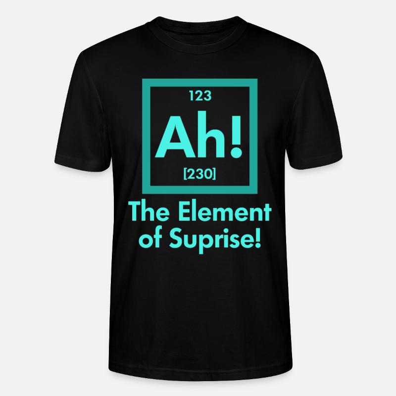 Science nerd physics - Stanley/Stella CRAFTER Unisex Organic T-Shirt - black