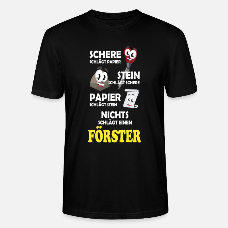 Förster - Stanley/Stella Unisex Bio-T-Shirt CRAFTER - Schwarz