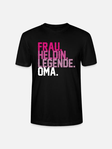 Oma - Stanley/Stella Unisex Bio-T-Shirt CRAFTER - Schwarz