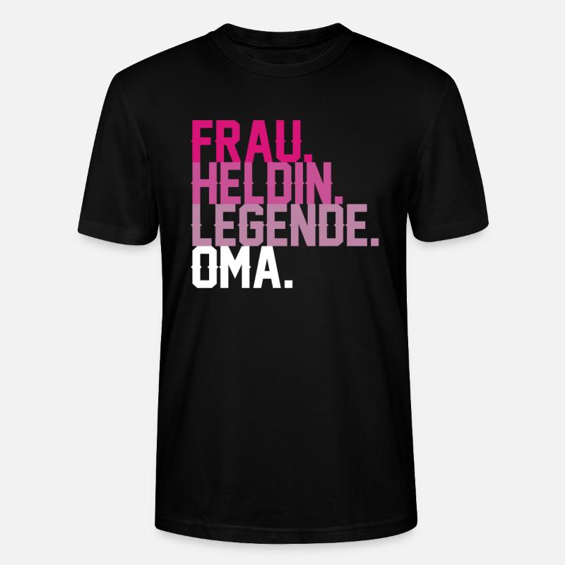 Oma - Stanley/Stella Unisex Bio-T-Shirt CRAFTER - Schwarz