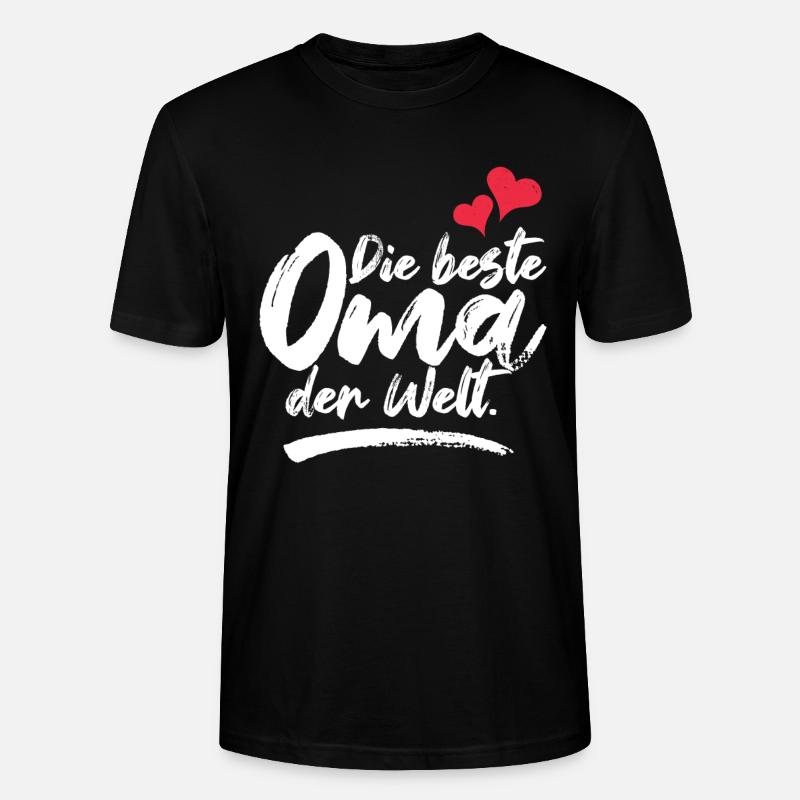 Die beste Oma der Welt - Stanley/Stella Unisex Bio-T-Shirt CRAFTER - Schwarz