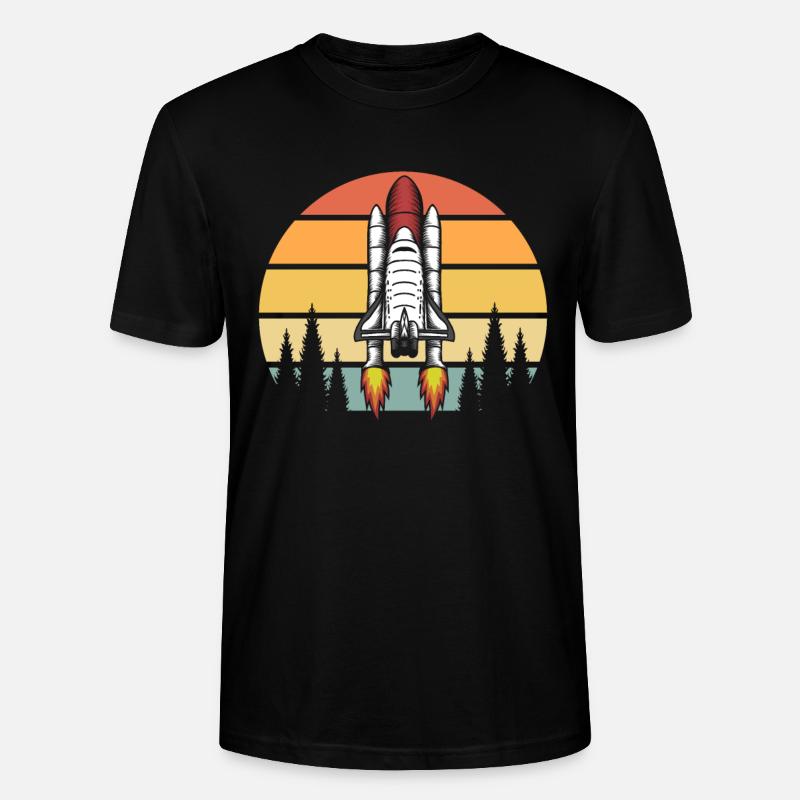 Fusée astronomique - T-shirt bio CRAFTER Stanley Stella Unisexe - noir