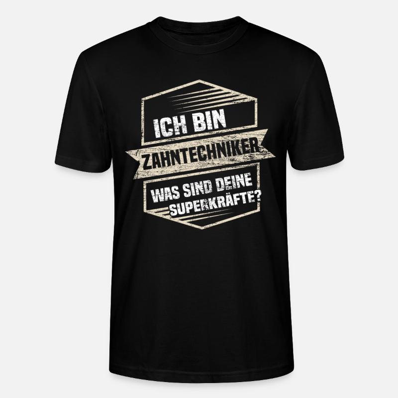 Technicien dentaire héros - T-shirt bio CRAFTER Stanley Stella Unisexe - noir