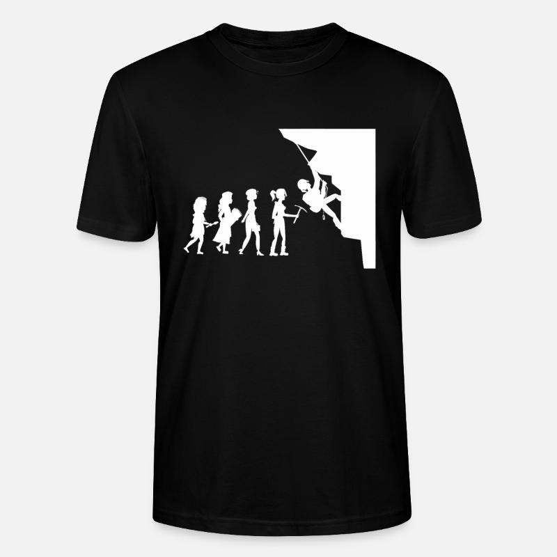 Grimpeur évolution mur d'escalade - T-shirt bio CRAFTER Stanley Stella Unisexe - noir