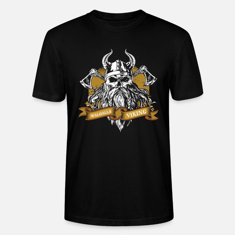 Valhalla - Viking - T-shirt bio CRAFTER Stanley Stella Unisexe - noir