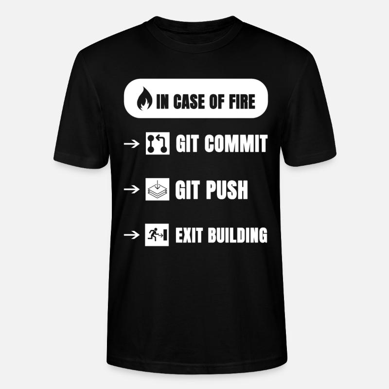 Git feu drôle - T-shirt bio CRAFTER Stanley Stella Unisexe - noir