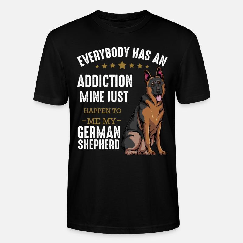 Schäferhund - Stanley/Stella Unisex Bio-T-Shirt CRAFTER - Schwarz