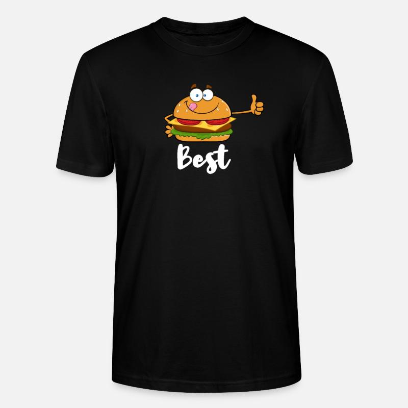 Burger Hamburger - Stanley/Stella Unisex Bio-T-Shirt CRAFTER - Schwarz
