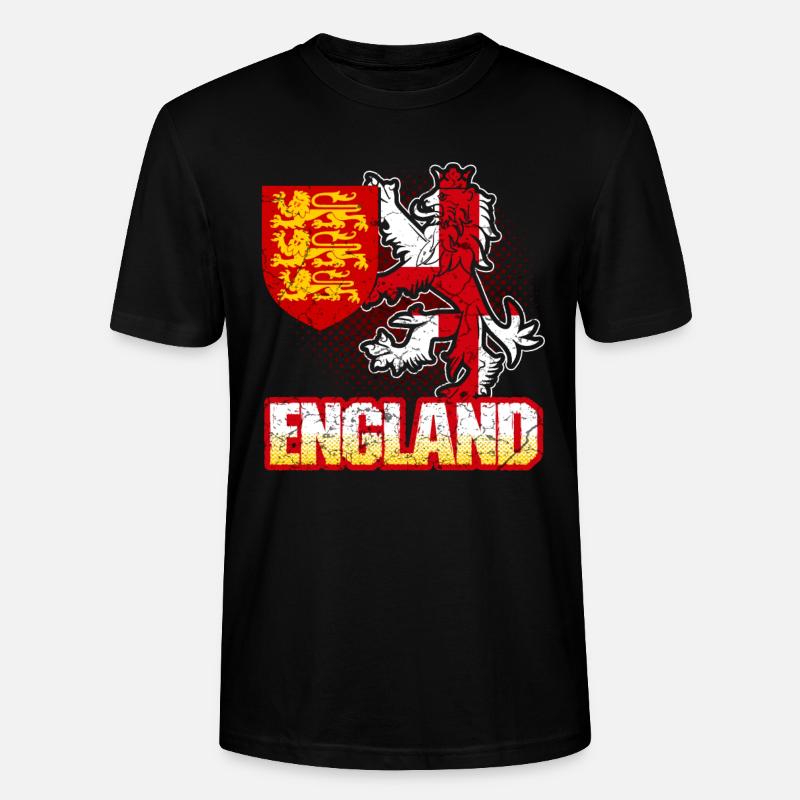 England Wappen - Stanley/Stella Unisex Bio-T-Shirt CRAFTER - Schwarz