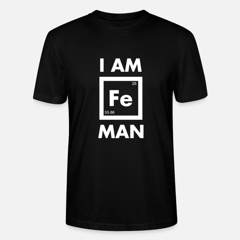 I am FE man - Stanley/Stella Unisex Bio-T-Shirt CRAFTER - Schwarz