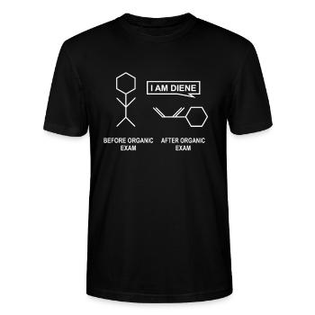 Before and After Organic Chemistry - Stanley/Stella Unisex Bio-T-Shirt CRAFTER - Schwarz - Vorne - Alina (178cm) & Michal (187cm)